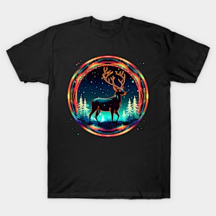 Deer in Xmas Glowing Ornament, Love Deers T-Shirt